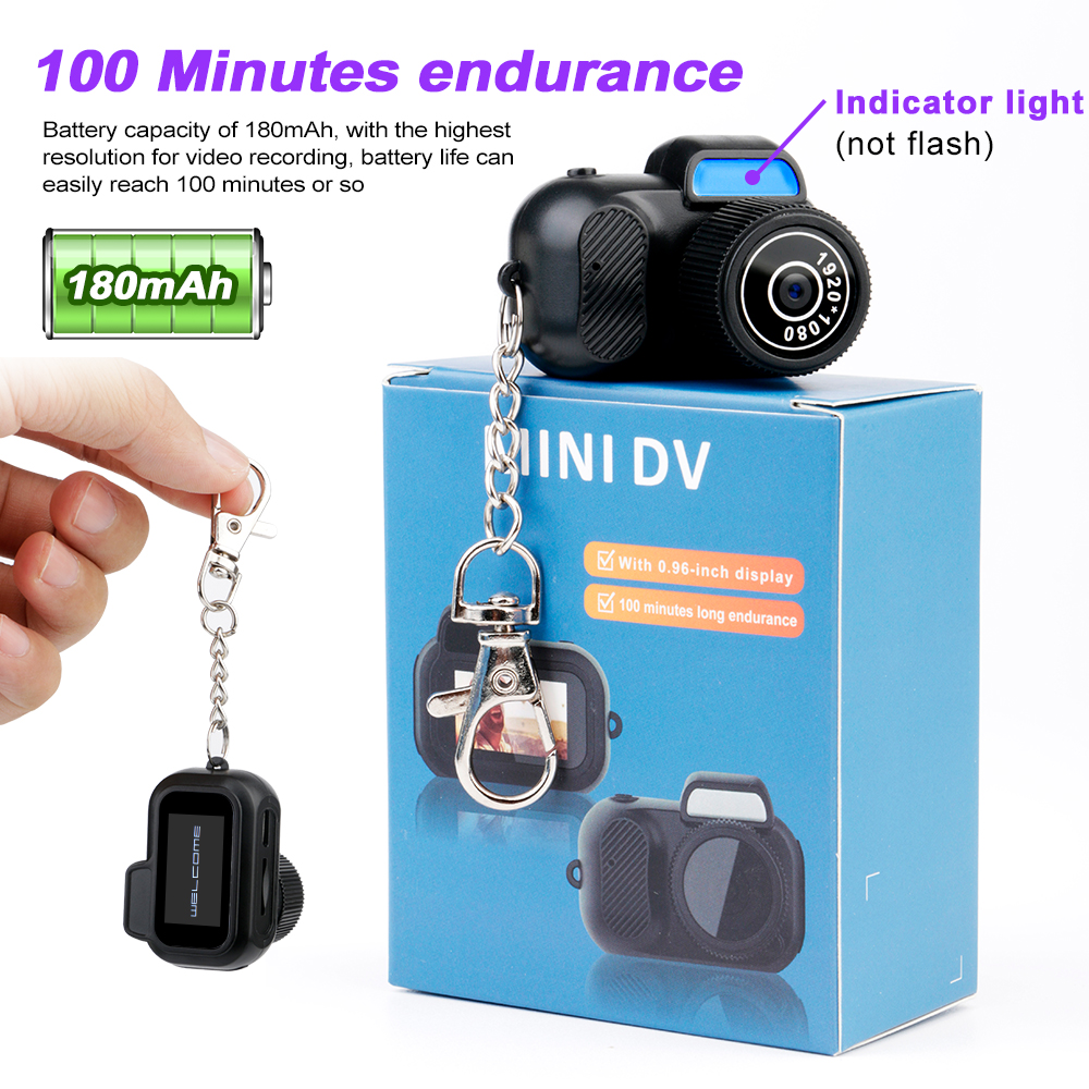 Y3000 Vintage Mini Camcorder Compact Camera for Students Photography Kids Pocket Audio Video Recorder With Screen HD 1080P Cam