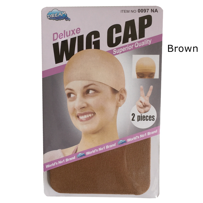 10 Stuks Bruin Pruik Cap Haarnetje Haar Mesh Pruik Weven Cap Rekbare Elastische Haarnet 5 Kleur 2 Stuks/pak: Brown