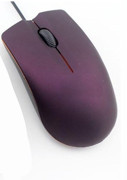 Tragbare Büro Computer Maus Verdrahtete Dünne Mini Maus für Notizbuch Laptop Maus Leicht Zu Tragen Reise Maus Computer Zubehör: Violett