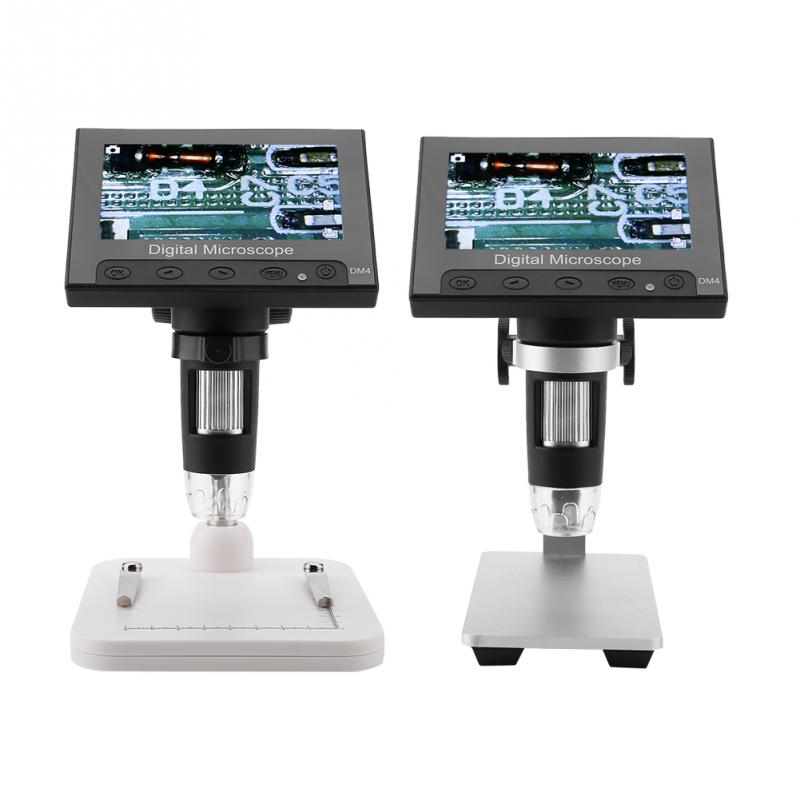 DM4 2MP 500/1000X Digitale Elektronische Mikroskop 4,3 "Anzeige Lupe Kommt Mit eine Unterstützung Plattform und LED Licht neue