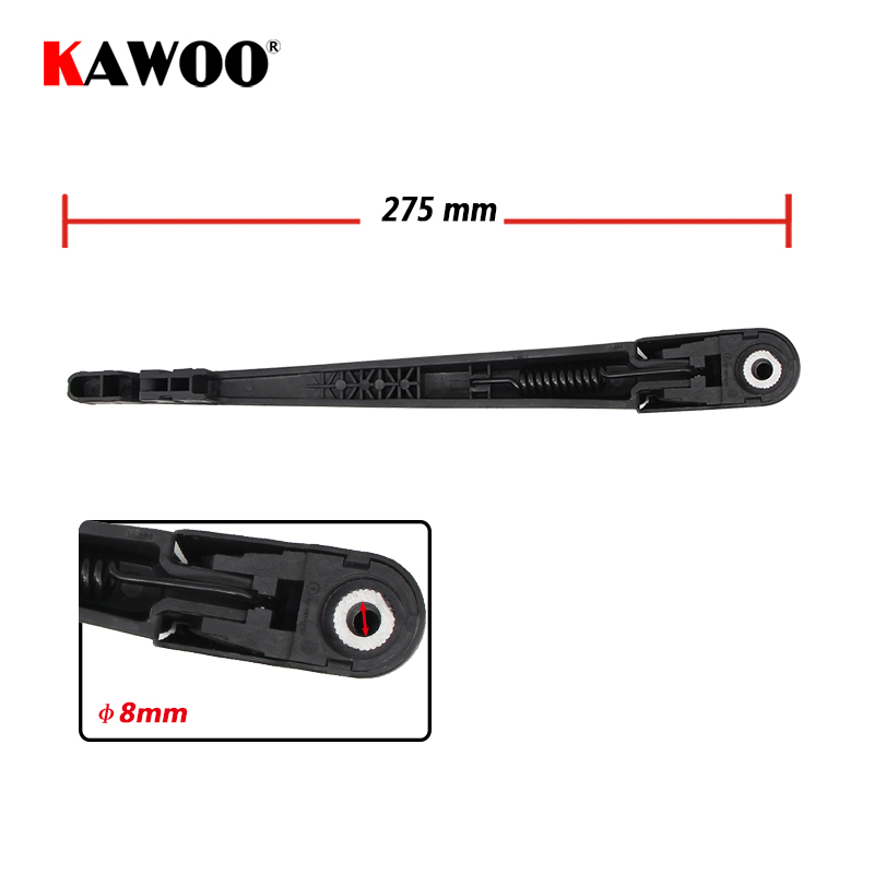 KAWOO Car Rear Wiper Blade Blades Back Window Wipers Arm For Mitsubishi Grandis Hatchback (2005-) 275mm Car Accessories Styling