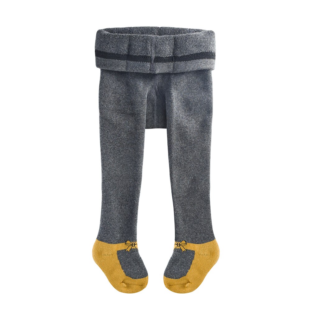 Baby Strumpfhosen Strümpfe Kleinkind Einfarbig Plus Samt Gestrickt Verdicken Vlies Gefüttert Winter warm Nahtlose Baumwolle Gamaschen: einstellen2-DarkGray / 1-2 Jahre