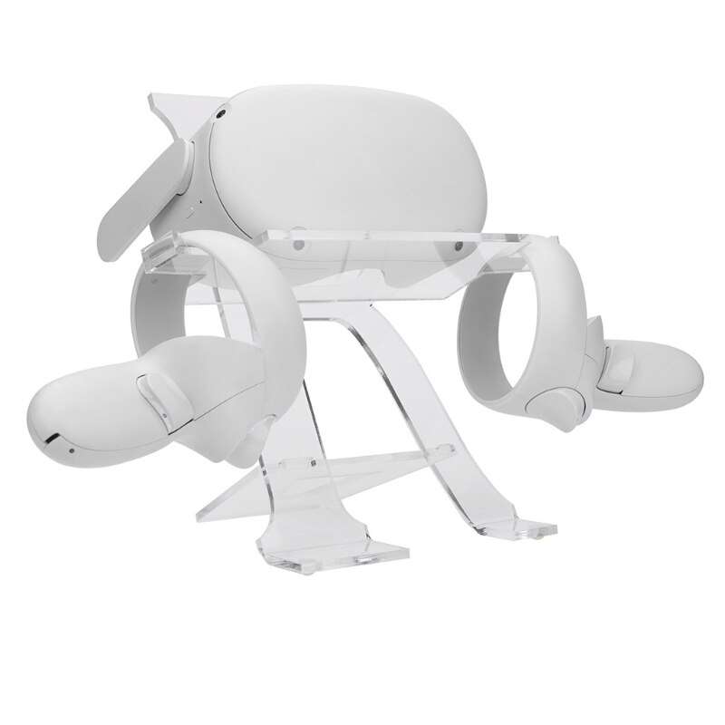 Displayständer für vr-headset und touch-controller, kompatibel mit oculus quest 2 , acryl-aufbewahrungsständer für vr-headset-display  t84c