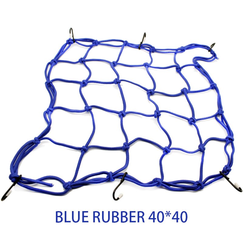 Nordson 6Hooks Motorcycle Luggage Net Motorbike Net Helmet Mesh Cargo Net Mesh Bungee Mesh Helmet Holder Motorcycle Accessories: Blue Luggage Net