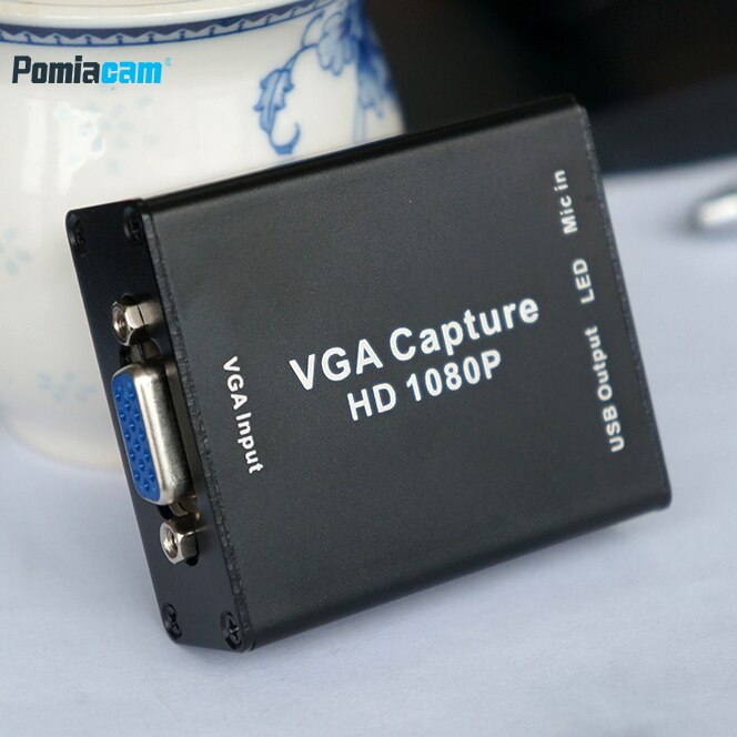 Vga-til-usb-adaptere 1080p med videooptagelseskort til projektormøde optagelse af videooptagelsesoptagelse ， support obs, potplayer,