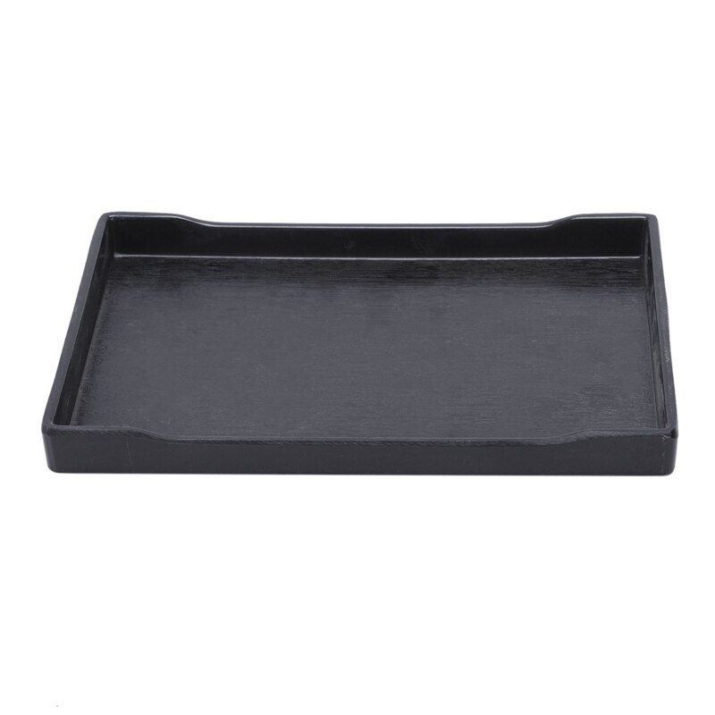 Rectangular plastic tray of restaurant service fast food pizzeria dinner