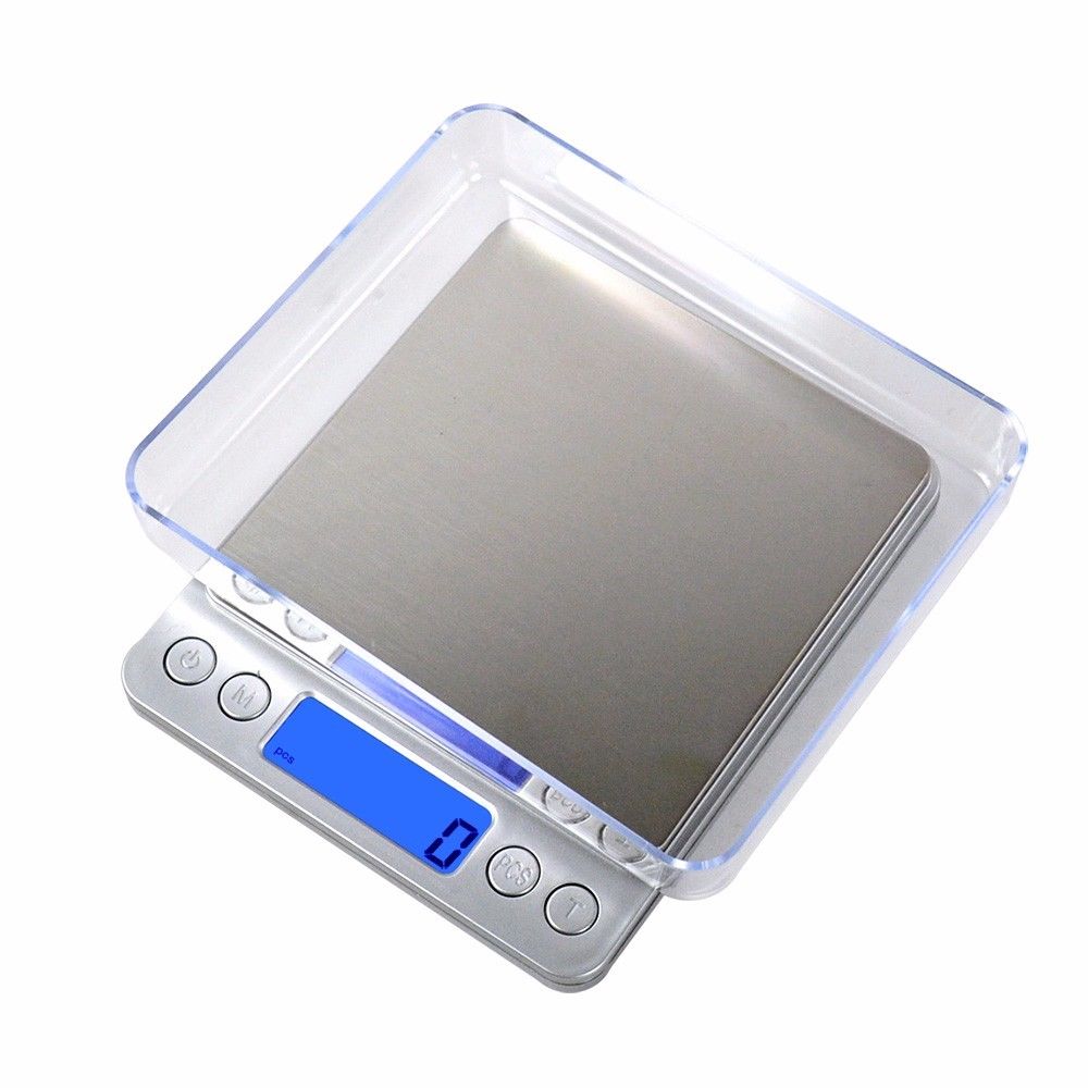 Báscula de bolsillo Digital de alta precisión báscula de joyas de cocina báscula de bolsillo Función de pantalla LCD y Uds. Feature500g/0,01g