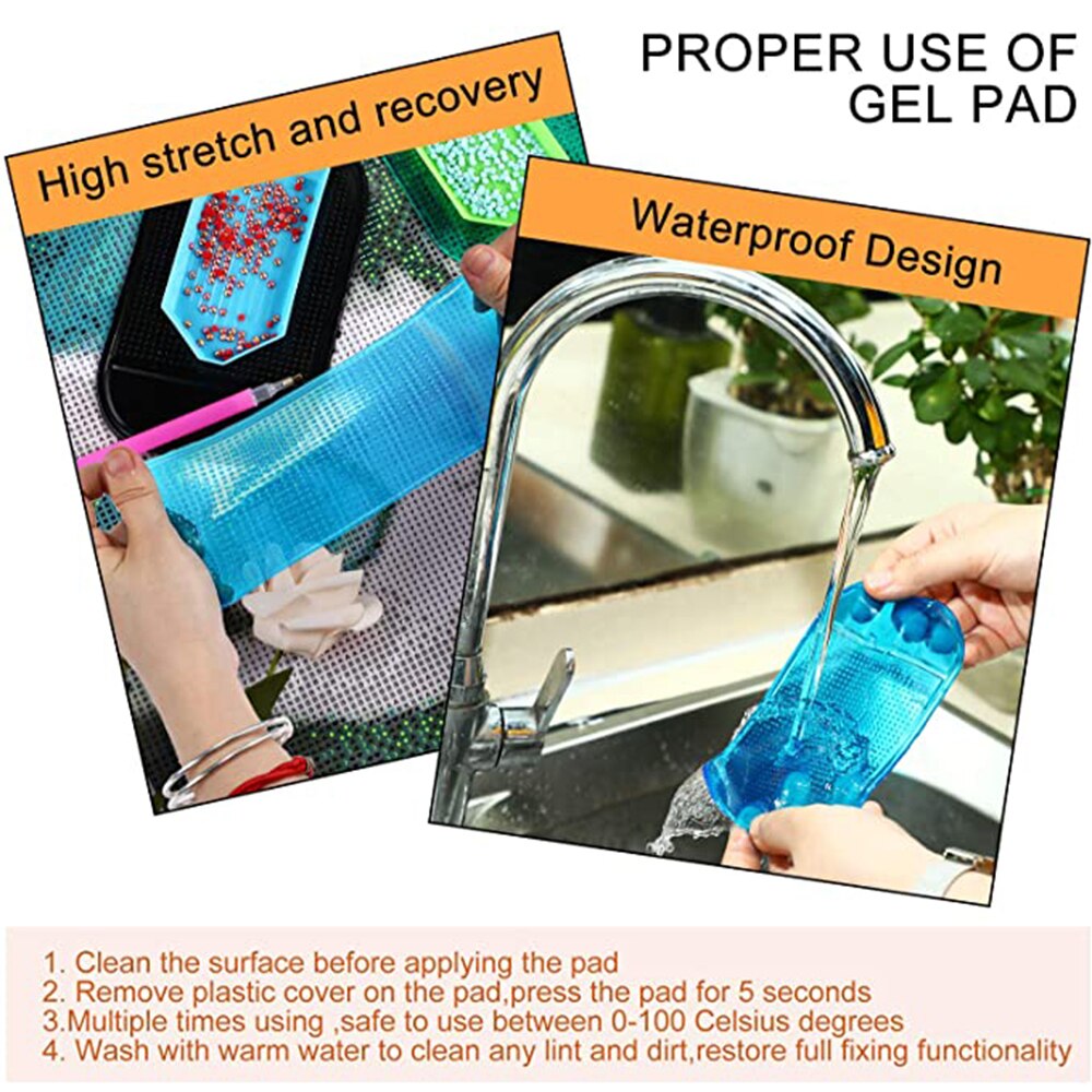 2/4/6 Stck Anti-Unterhose Klebrige matt Diamant Malerei Werkzeuge Tablett Nicht-Unterhose Matte Halfter für halten fach Diamant Stickerei Zubehör