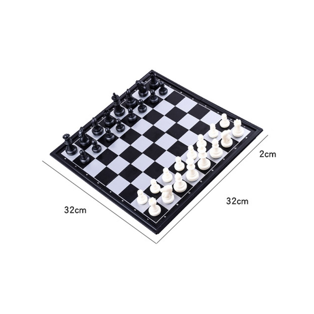 Road International Chess Folding Chess Magnetic Chess 3in1 Backgammon Checkers Set Board Game Portable Board Party Game Toys