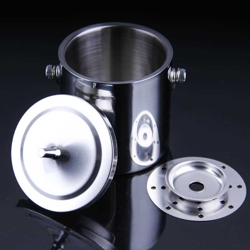 Stainless Steel Double Walled Ice Bucket Barware Serveware for Parties Events Gatherings With Tong