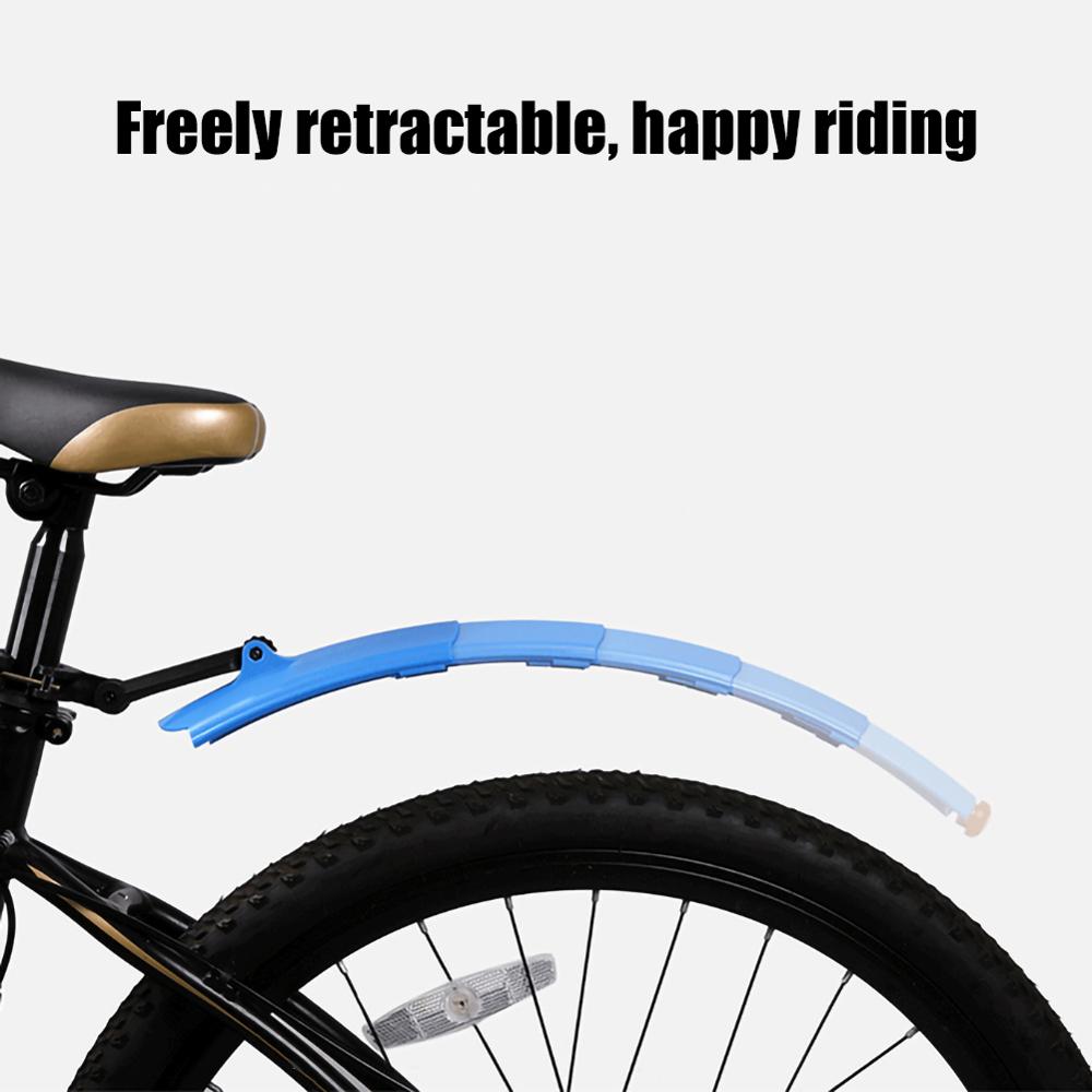 Bike Mudguard Telescopic Folding Mountain Road Bicycle Fender with Rear Mudguard for Mountain Bikes Mudguard Bicycle Accessories
