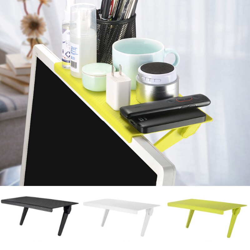 Multi-functional Storage Rack TV Computer LCD Display Rack Screen Storage Bracket Screen Top Shelf Adjustable Rack Holder