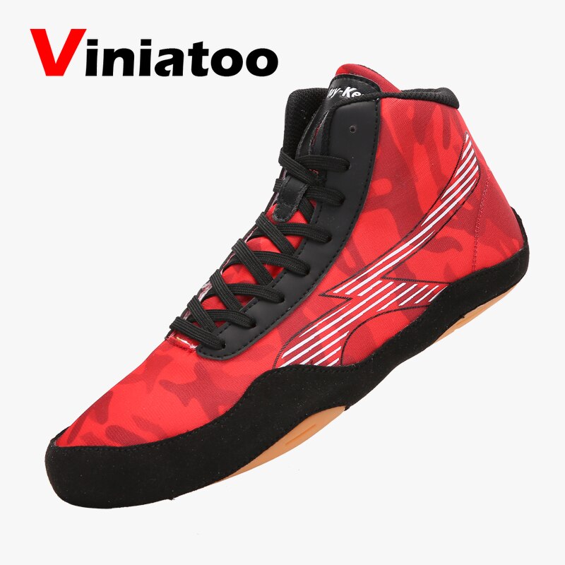 Wrestling Shoes Men Breathable Mesh Wrestling Footwears Anti Slilp Flighting Sneakers Male Boxing Shoes