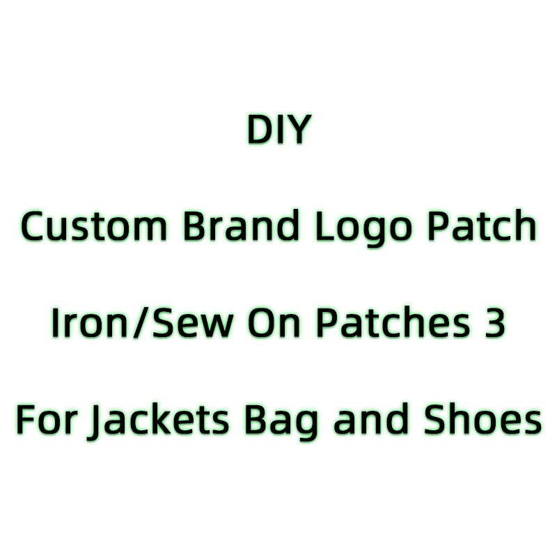 Kreatywna marka własna logo naszywki na ubrania odznaka wyszywana aplikacja logo DIY naszywki na naszywki na kurtki