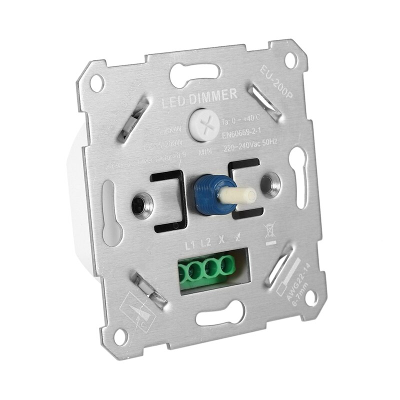 200W Triac Dimmer 220VAC Dimming LED Lights Switch Dimmable Adjustable Brightness Controller Driver Panel Bulb Lamps Module