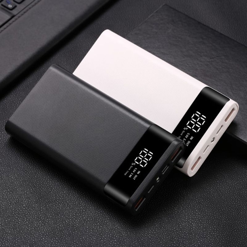 Dual Usb QC3.0 6X18650 Batterijen Diy Power Bank Box Holder Case Snellader