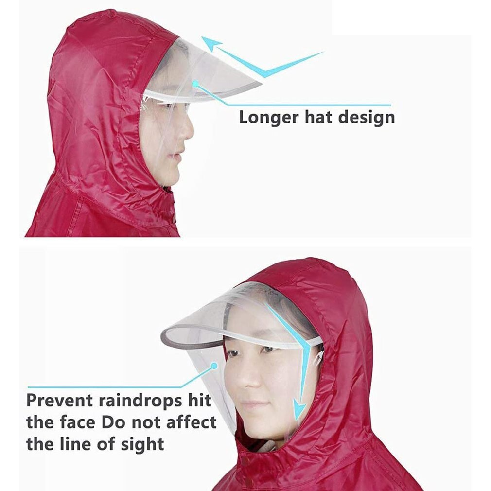 Impermeabile per moto elettrico mantella impermeabile resistente tutto'usura poncho Oxford traspirante giacca da bicicletta per uomo e donna