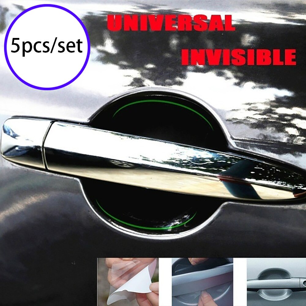 5 pièces universel Transparent voiture porte rayures Films poignée Protection autocollant Rav4 décoration Smart Fortwo style