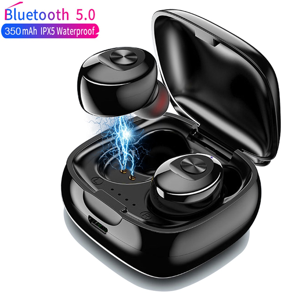Bluetooth Oortelefoon Draadloze Hoofdtelefoon Oortelefoon Mini Headset Stereo Geluid In Oor Tws 5.0 Power Display Voor Alle Smart Horloge Telefoon