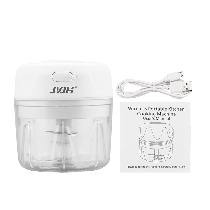 Elektrisk mini køkken grøntsagshakker mad hvidløg frugtskærer kværn hakker hakker kødknuser presse foodprocessor 50: Lyserød