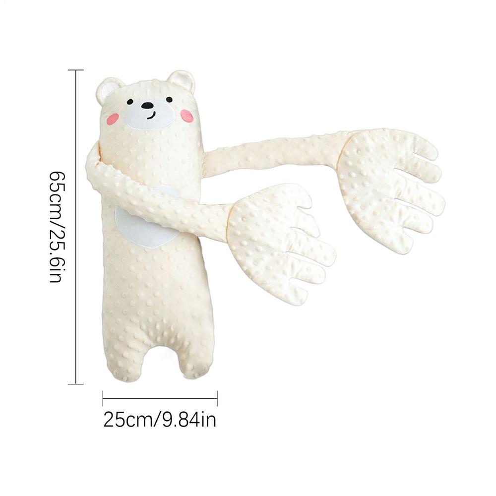 Baby Patter For Sleep Automatic Palm Patting Sleeping Pillow Soothing Toys Baby Companion Pillow Startle Prevention Sleep Aids: Czerwony