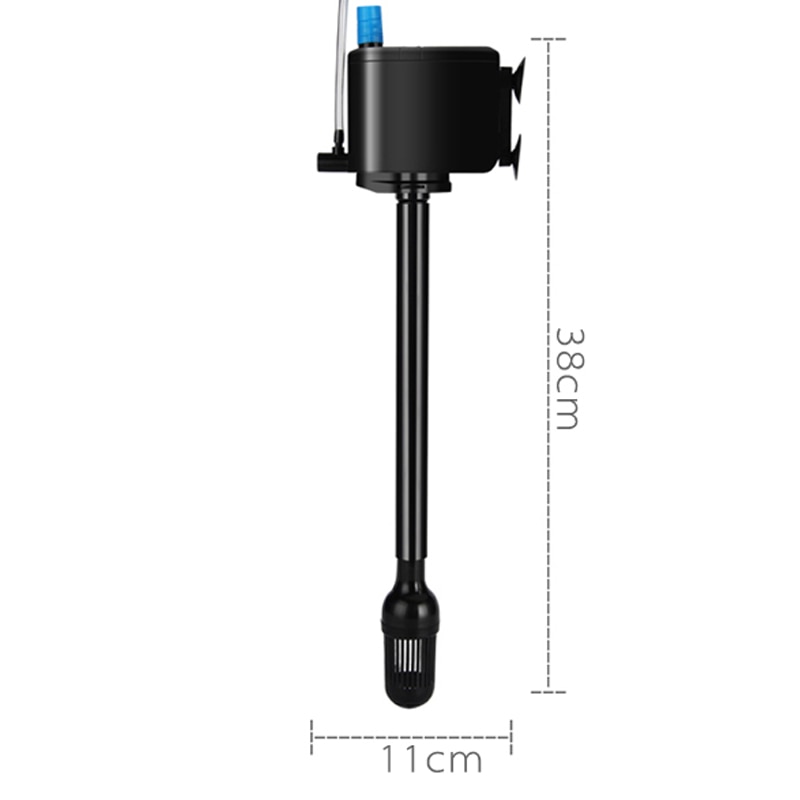 Jebo  r375m akvarium fisketank filtreringssystem nedsenkbart vannfilter 1000l/ tidtaker