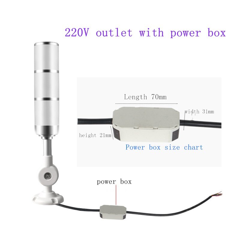 High Grand Aluminum Industrial Multilayer Stack light 220V Foldable Rod LED Signal Tower Alarm caution Safety light for machines