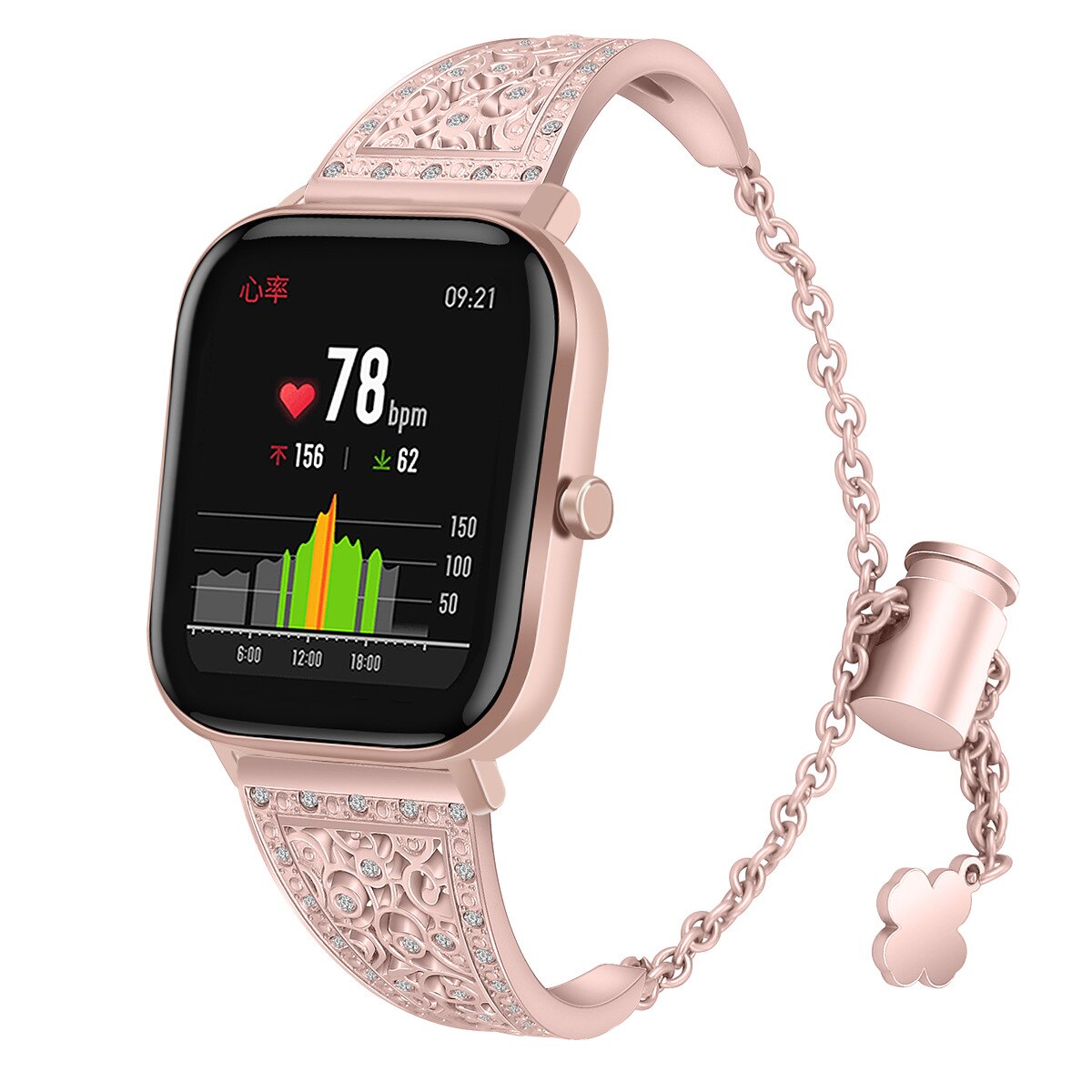 SimpleThings Armband für Amazfit Helio Strap mit Metallhülle, Nylon