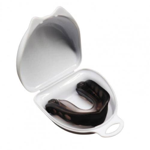 1Pc Tanden Protector Mouth Guard Beschermende Brace Voor Volwassenen Basketbal Boksen: Black A
