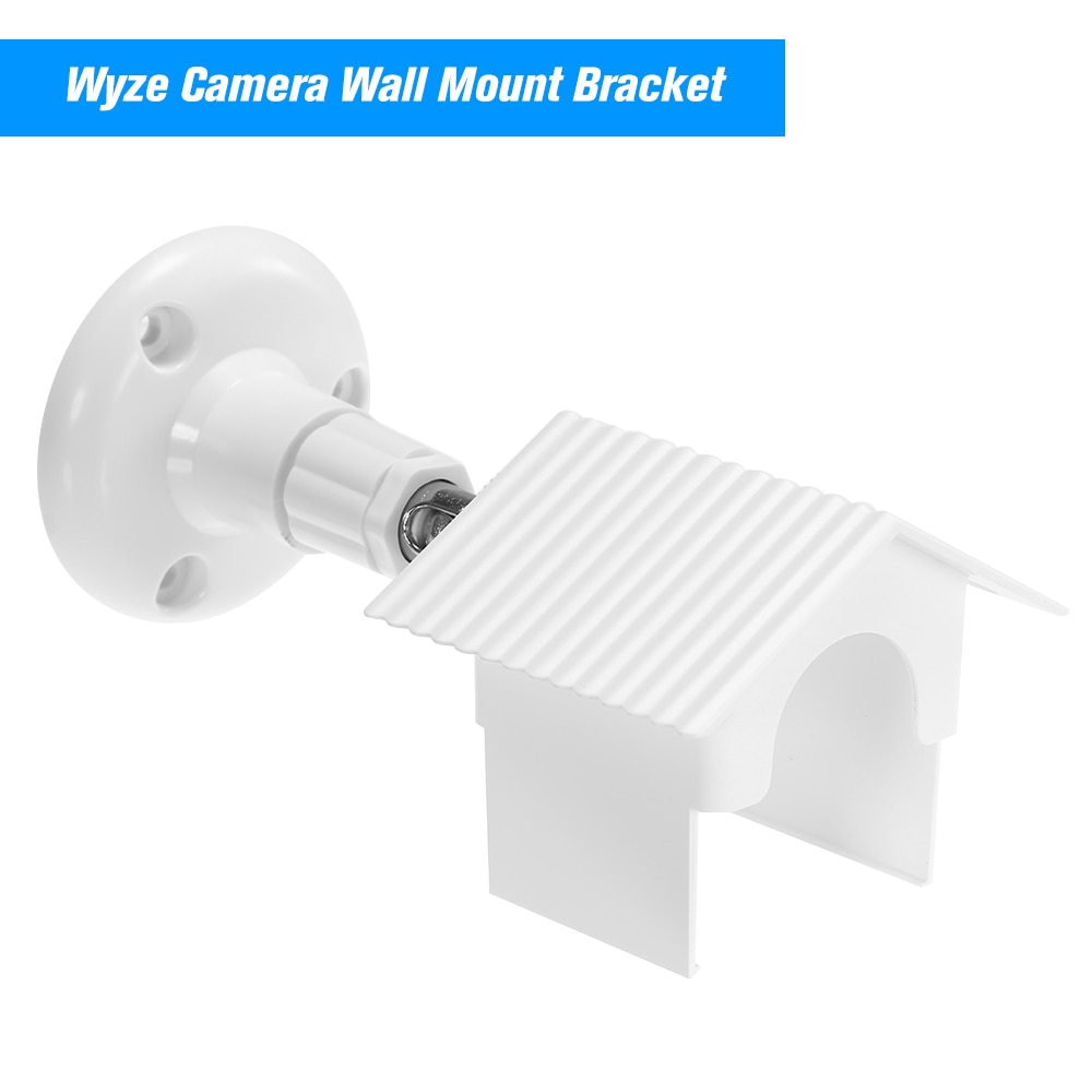 Wyze, soporte de montaje en pared para cámara con funda a prueba de mal tiempo para WyzeCam e iSmartAlarm Spot, Cámara contra la protección solar