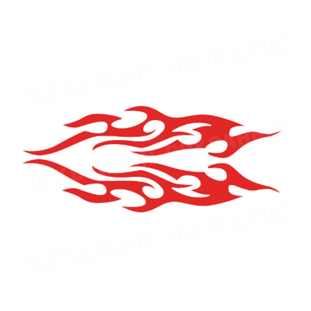 DIY Flame Vinyl Decal Sticker Waterproof For Car Motorcycle Gas Tank Waterproof Motorcycle Flame Sticker Kit Decals Universal: MULTI
