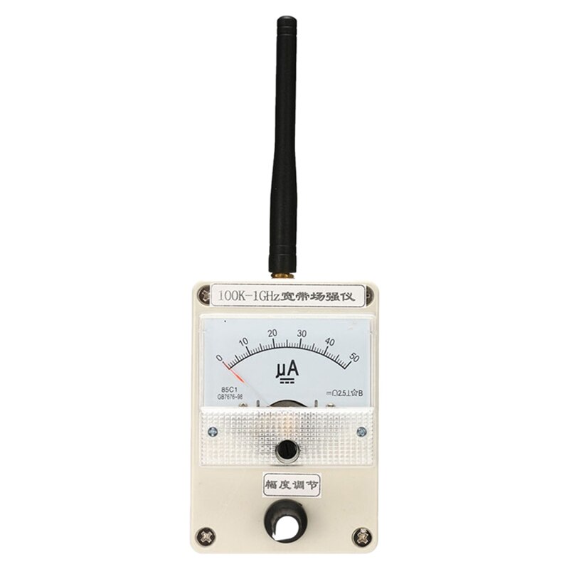 Medidor de fuerza de campo RF, banda ancha de 100K-1GHz, para radiación de antena de walkie-talkie