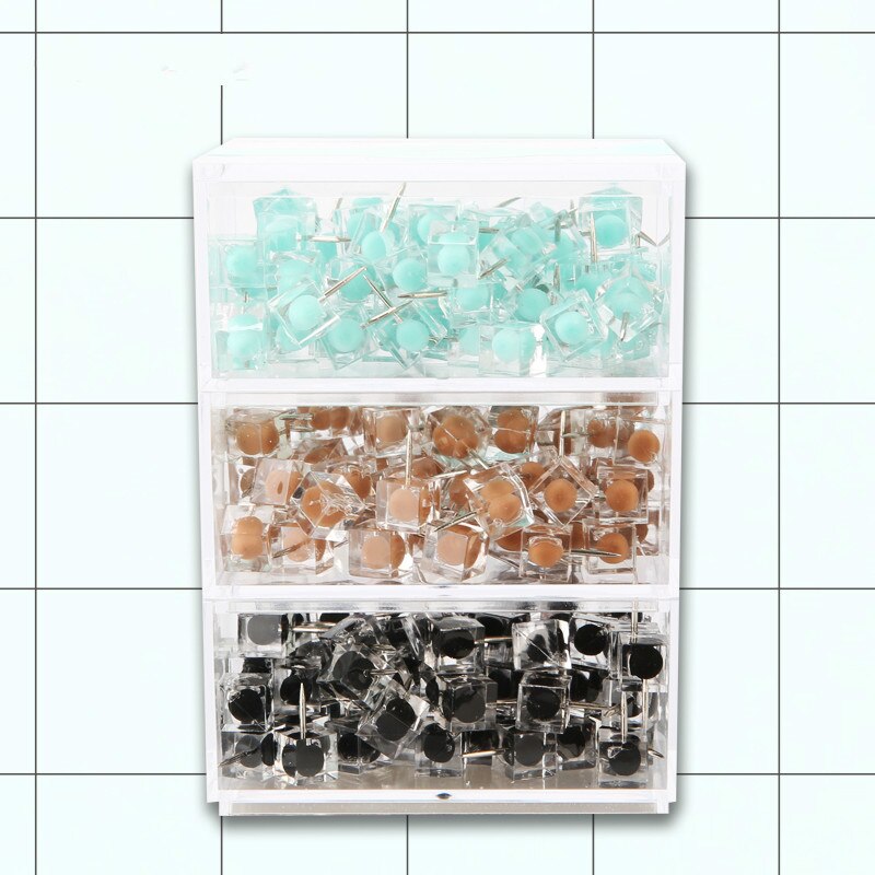 Punaise Schilderij Kurk Boord Plastic Pinnen Multicolour Transparante Muur 'S Thumb Tack