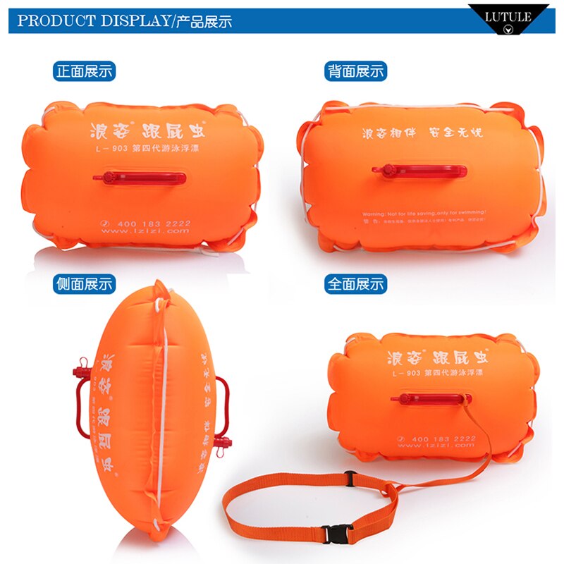 Dobbelt airbag tilhænger svømmepose l -903 fjerde generation svømning flyde drevpose svømningsudstyr