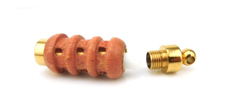 Colgante aromático de 316L de acero inoxidable, colgante de frasco, para aceite esencial de madera, novedad: tawny 2