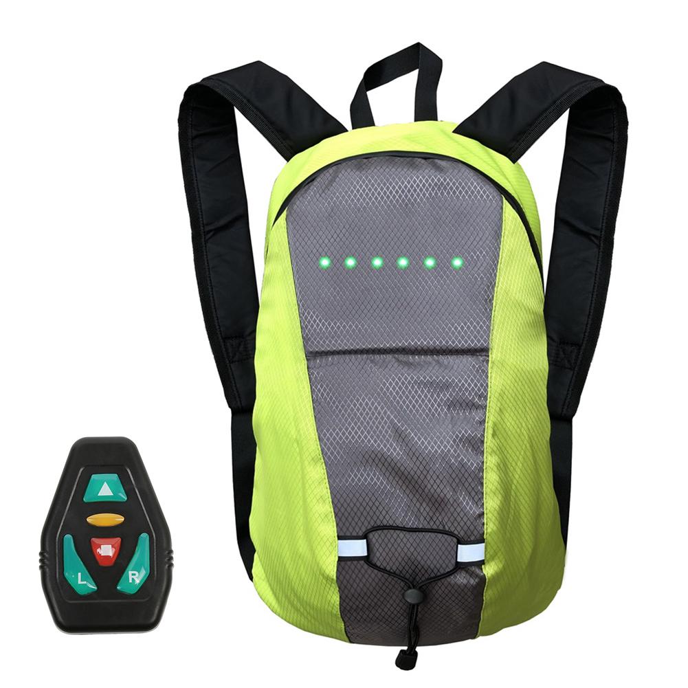 Bicycle Backpack Riding Backpack 15L Large Capacity Remote Control Waterproof LED Illuminated Backpack Night Riding Adorable: A