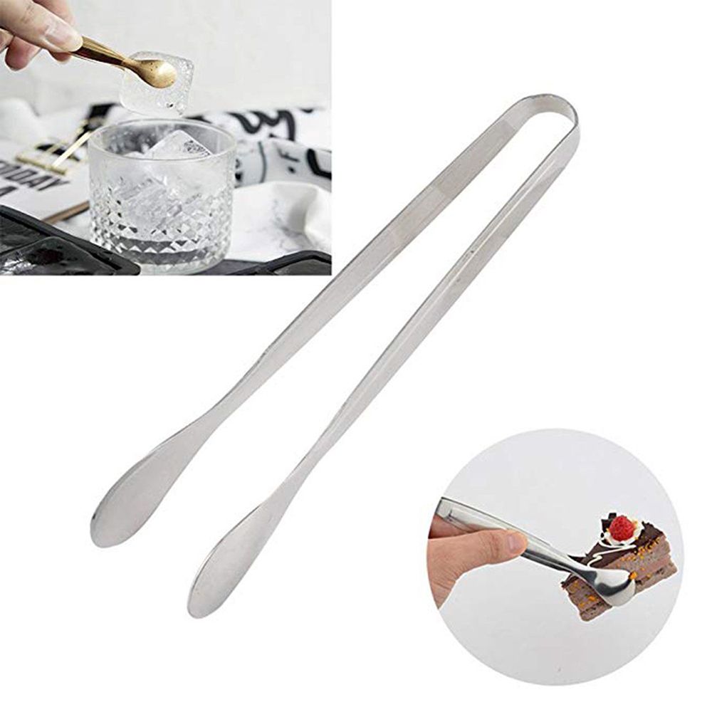 1pc Tongs Holder Mini Tea Ice Cube Clip Stainless Steel Coffee Sugar Clip Food Tongs Holder Teaware Teacup Clamp Tea Tweezer