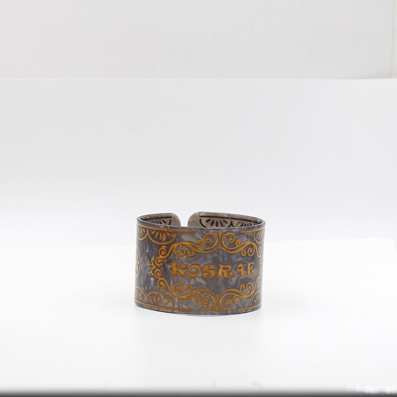 Brazalete con escudo de tortuga samoana, pulsera Tribal ancha con epoxi dorado, superventas: 1