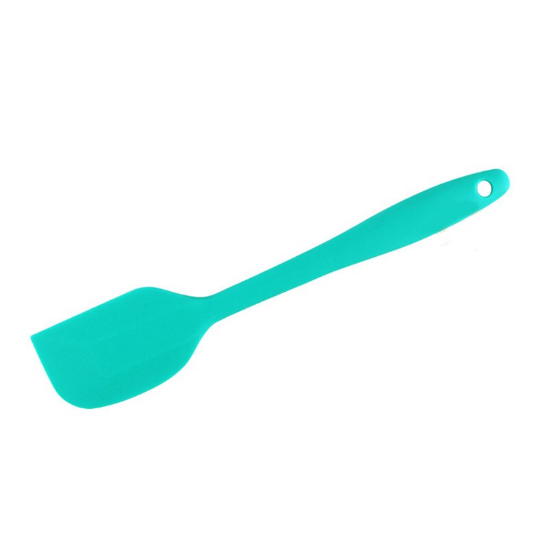 Classic Multicolor Food Grade Non Stick Butter Silicone Spatula Set Cookie Pastry Scraper Cake Baking Spatula Silicone Spatula: mint green