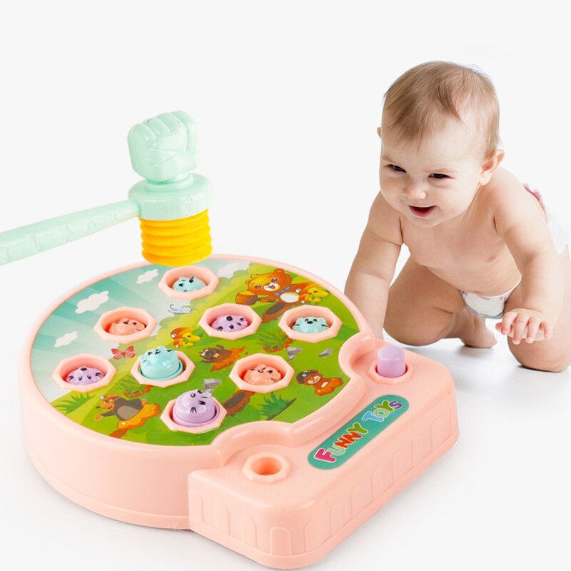 Music Baby Kids Toys Play Knock Hit Hamster Insect Game Educational Musical Funny Instruments For Children Plastic