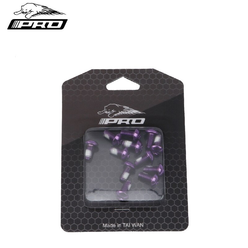 IIIPRO 12 Pcs Colorful Bicycle Disc Brake Rotor Torx Bolts T25 M5x11.5mm MTB Bike Alloy Steel Fixing Screws
