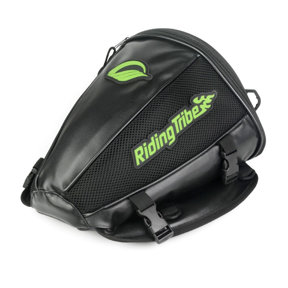 Riding Tribe Synthetic Leather Motorcycle Oil Tank Bag Motorbike Travel Tool Tail Bag Luggage Waterproof Riding Handbag Backpack