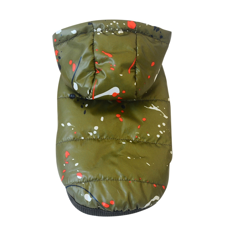 Wasserdicht und schnee-schneeanzug stil haustier hund Winter kleidung vier beine dicke warme hund mäntel jacken für kleine Puppuy Kleidung: Grün / XL