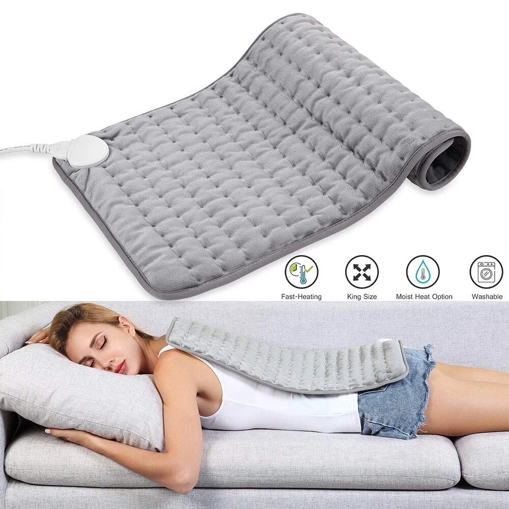 EU/US/UK Electric Therapy Heating Pad Heat Pad Blanket Neck For Stomach Shoulder Back Pain Relief Warmer Wrap Temp Heater