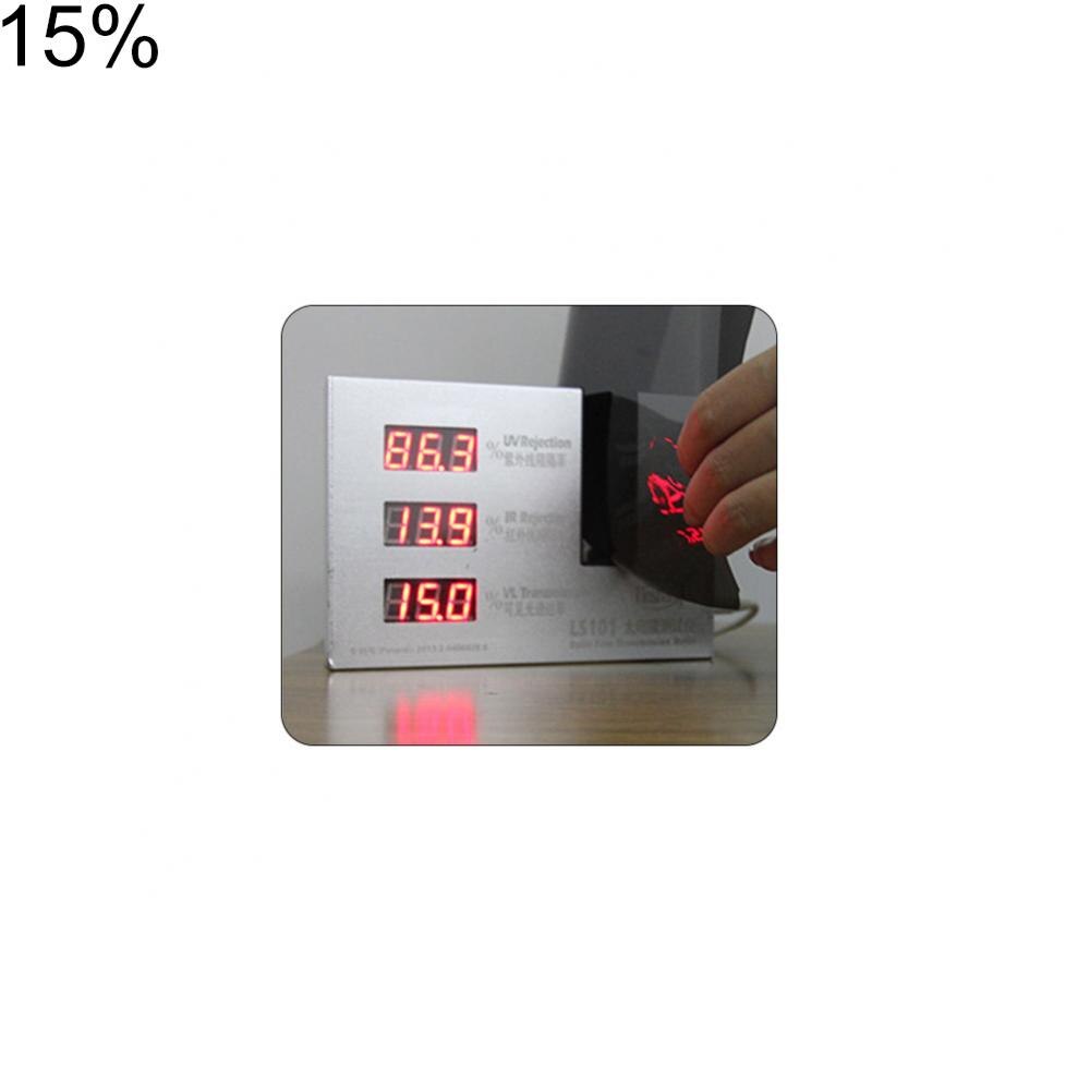 Zwarte Auto Window Tint Film Glas Auto Sticker Huis Commerciële Zonne Bescherming Raamfolies: Fifteen percent