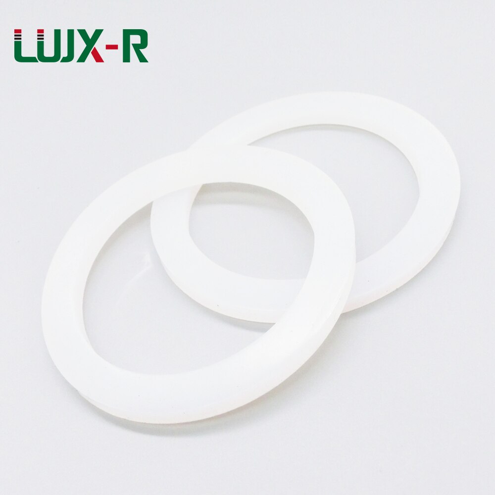 Lujx-r silikone pakning hvid flad skive tætningsring vmq o ring vandtæt til hurtigstik 3/4 1 1-1/4 1-1/2 2 2-1/2 3 4in