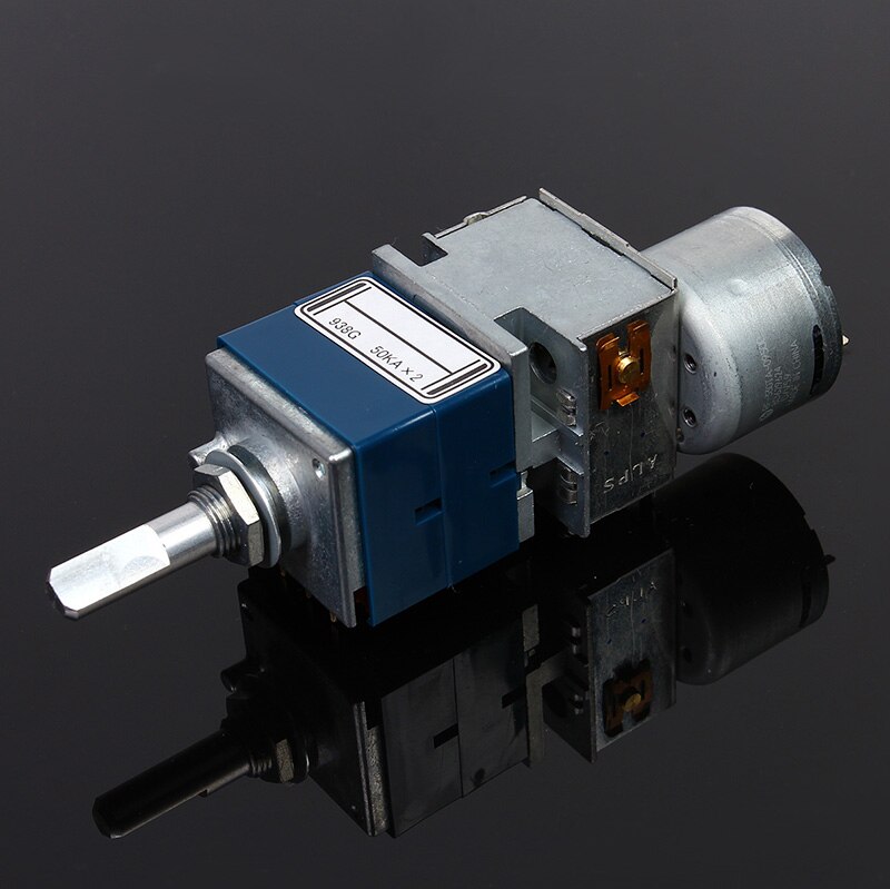 1Pcs Japan Alps Remote Volume Geluid Stereo Motor RK27 Dubbele Potentiometer 5KA 10KA 50KA 100KA: Half Round 50KA