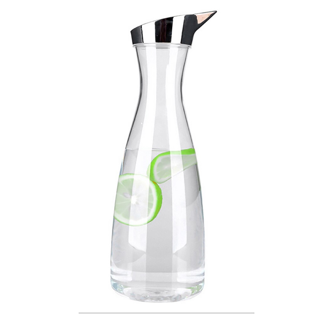 1200ML Plastic Pouring Jug Water Juice Pitcher Tea Carafe Kettle Transparent Cold Kettle Transparent: C