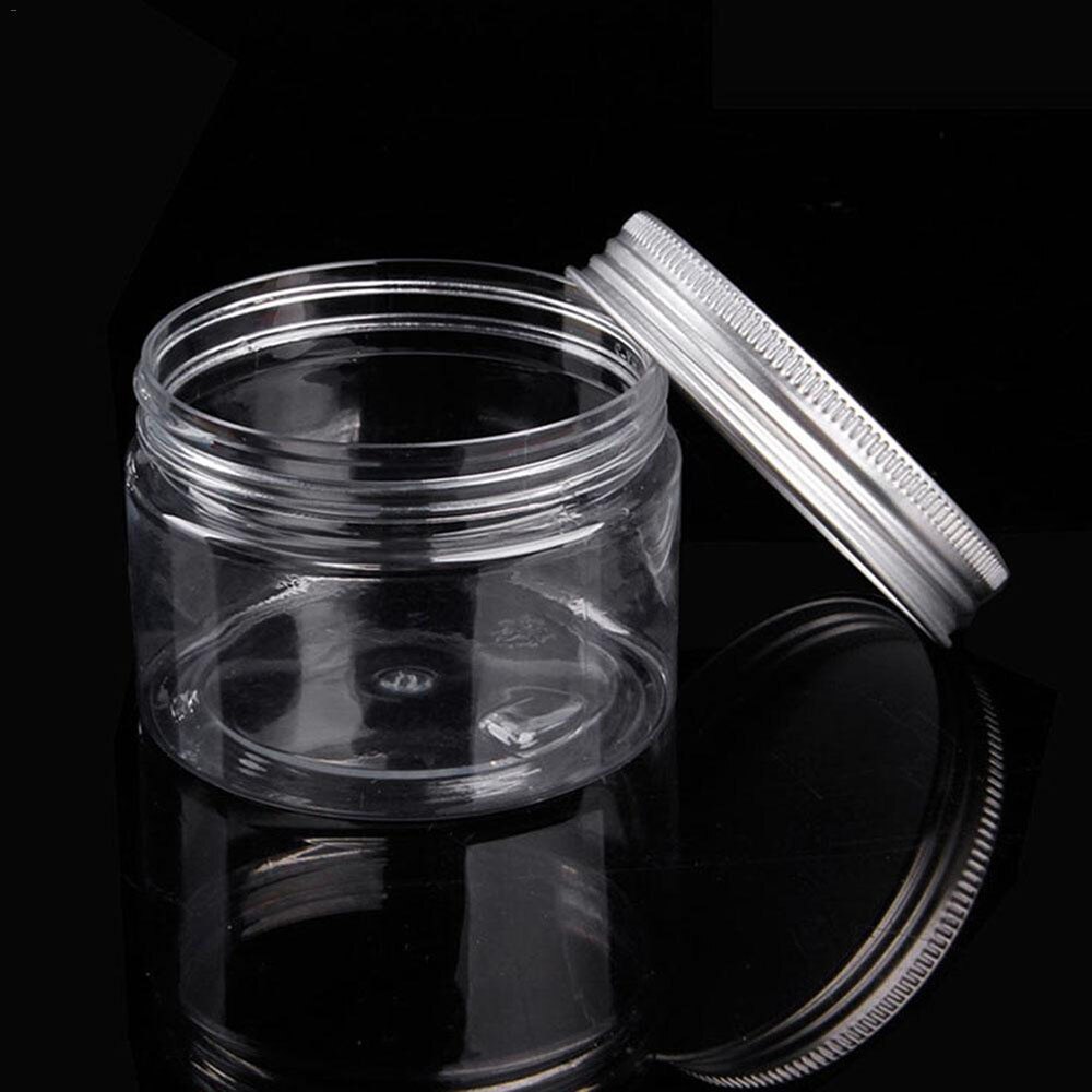 Clear Plastic Jar And Lids Empty Cosmetic Containers Makeup Box Travel Bottle 30ml 50ml 60ml 80ml 100ml 120ml 250ml 500ml