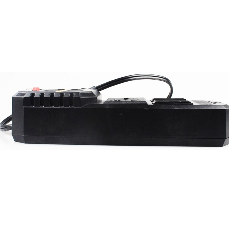 I Key Buy 200W Car Inverter DC 12V To AC 220V 4 USB Power Converter Booster Square Wave Universal Socket Black 50Hz